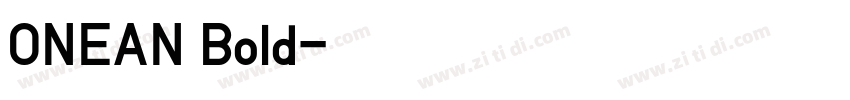 ONEAN Bold字体转换